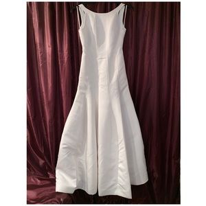 Halston White Evening Gown